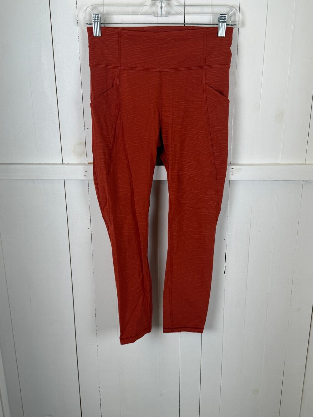 Lululemon Red Ankle Leggings Size 6 Nylon Women’s